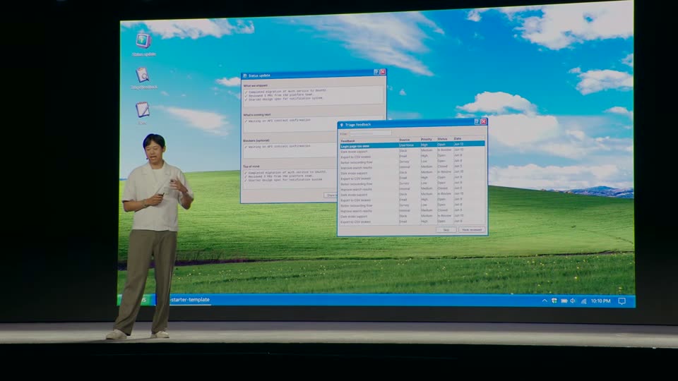 Windows XP桌面弹窗与表格界面