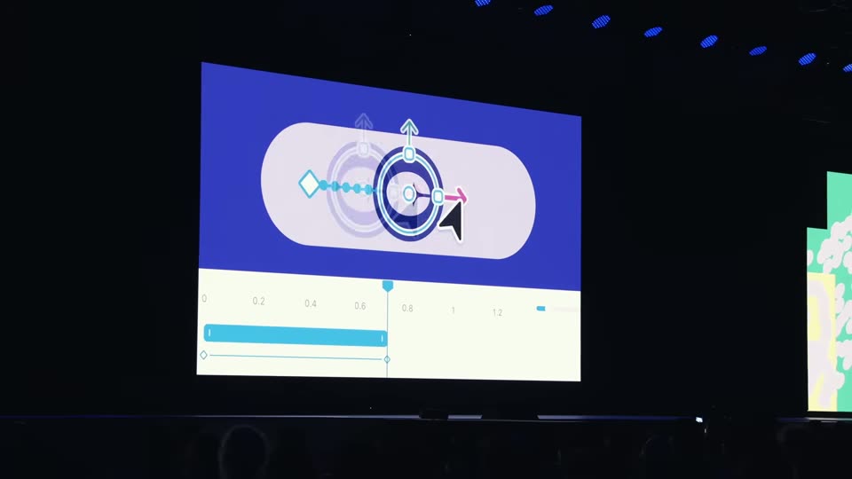 动效关键帧与时间轴示意图