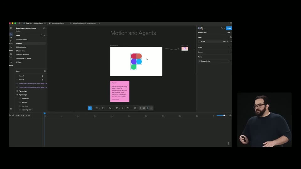 Motion and Agents 画布全景与便签