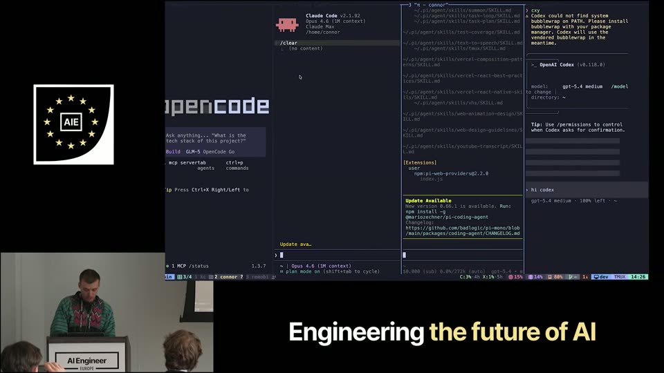 终端并排跑 Claude Code 与 opencode