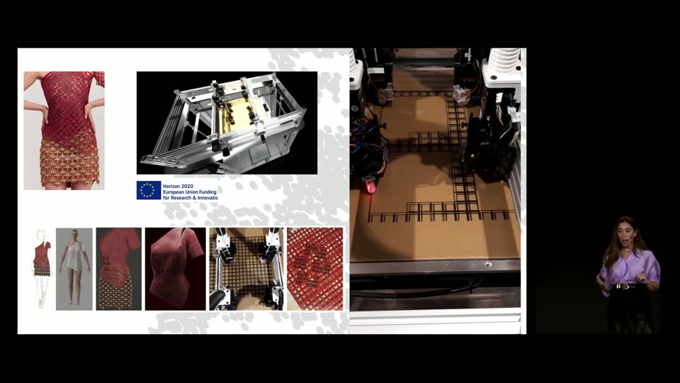 3D打印针织连衣裙研发过程拼图（EU资助项目）