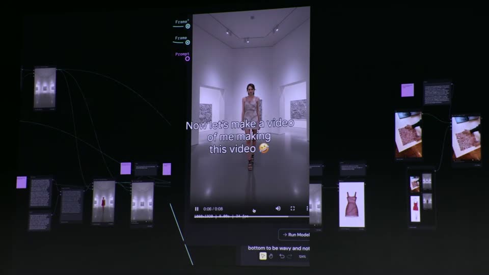 AI工作流画布生成服装设计视频演示