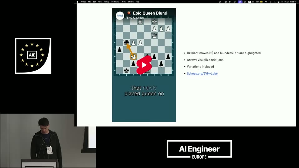 TNG AI Chess视频：高亮妙手与漏着并标箭头