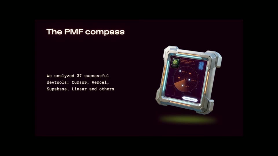 PMF指南针：分析37家成功devtools公司
