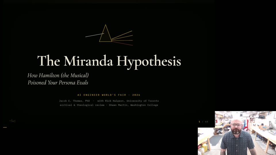 「Miranda假说」演讲标题页