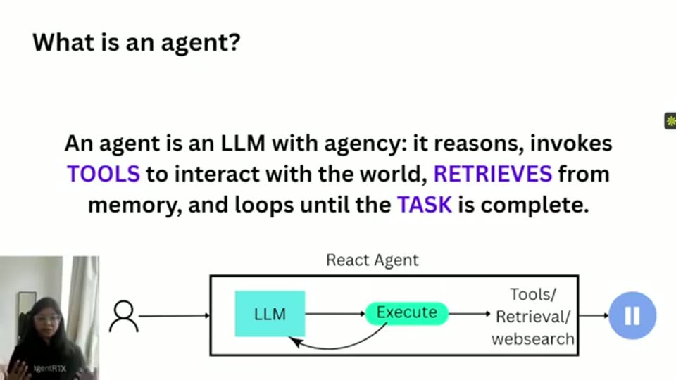 ReAct流程图：LLM执行调工具与检索