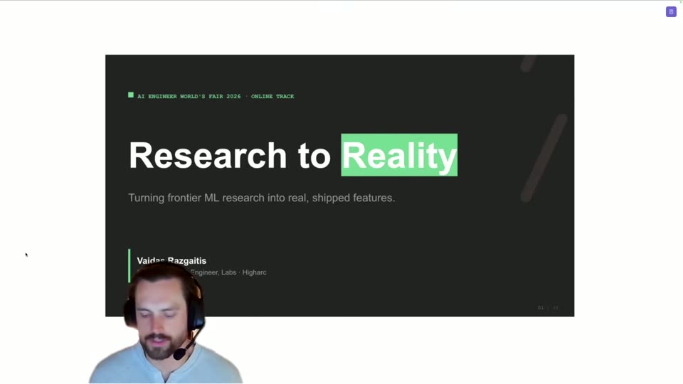 标题页：Research to Reality