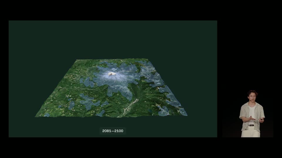 2081-2100年地形预测图