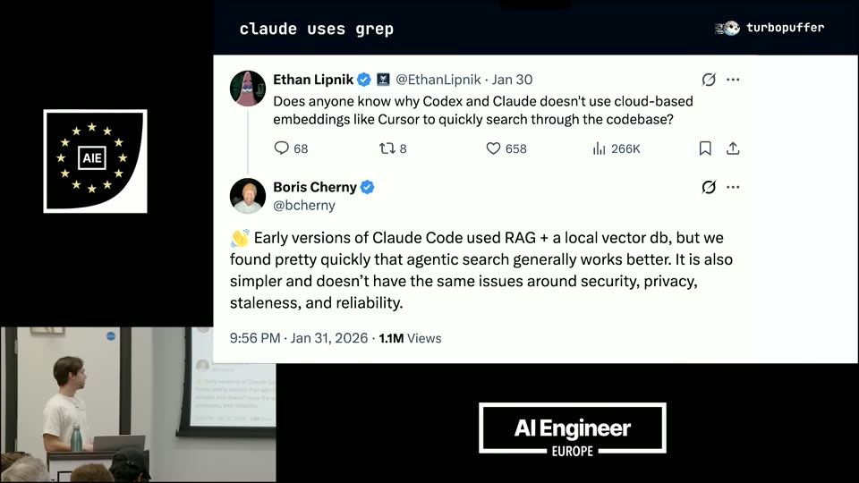 Boris推文：Claude Code弃向量库改用grep