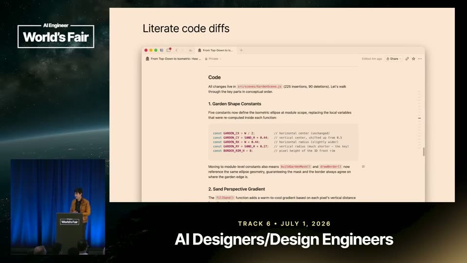 Literate code diffs文学化代码变更文档