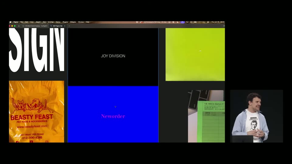 Figma 排版 SIGN 与 JOY DIVISION 分格