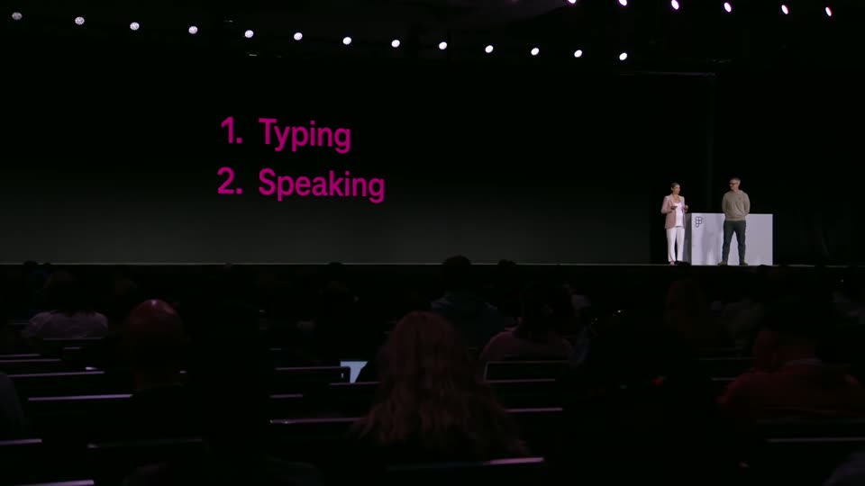 两种输入方式：Typing 与 Speaking