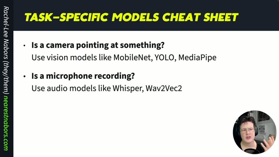 任务专用模型速查:视觉用YOLO,音频用Whisper