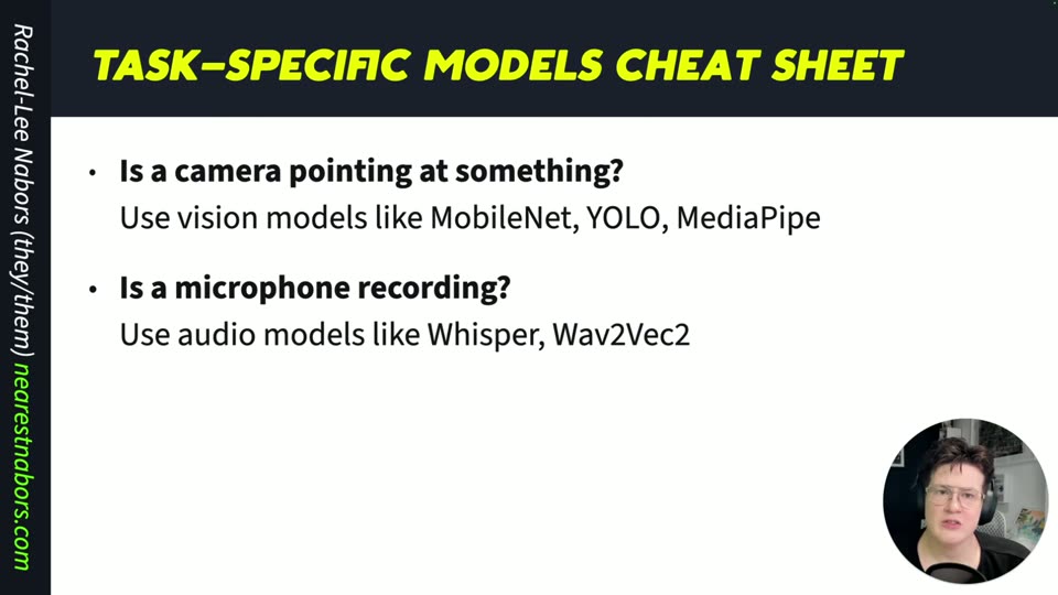 任务专用模型速查:视觉用YOLO,音频用Whisper