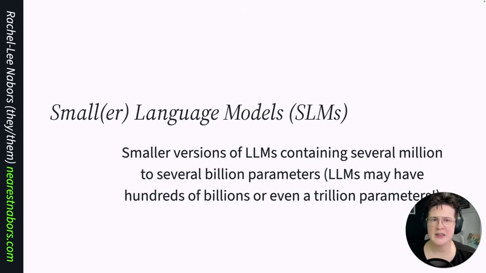 SLM定义:数百万到数十亿参数的小模型
