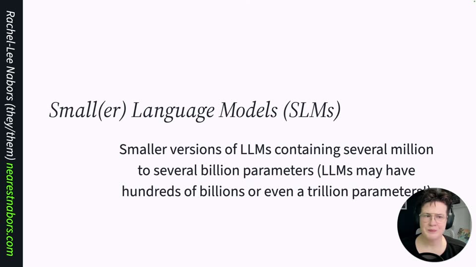 SLM定义:数百万到数十亿参数的小模型