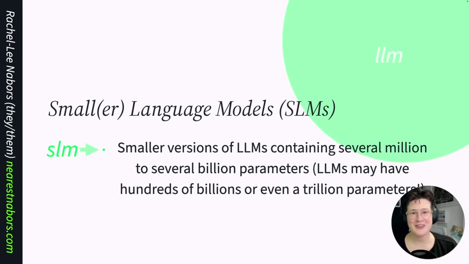SLM与LLM参数规模对比示意