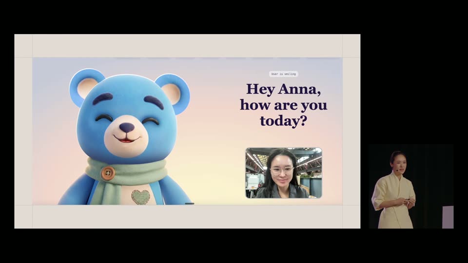 蓝熊机器人视频问候Hey Anna演示界面