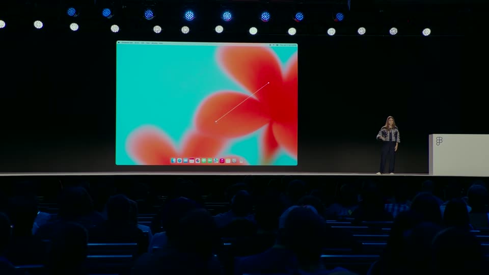 红花壁纸桌面系统与底部Dock