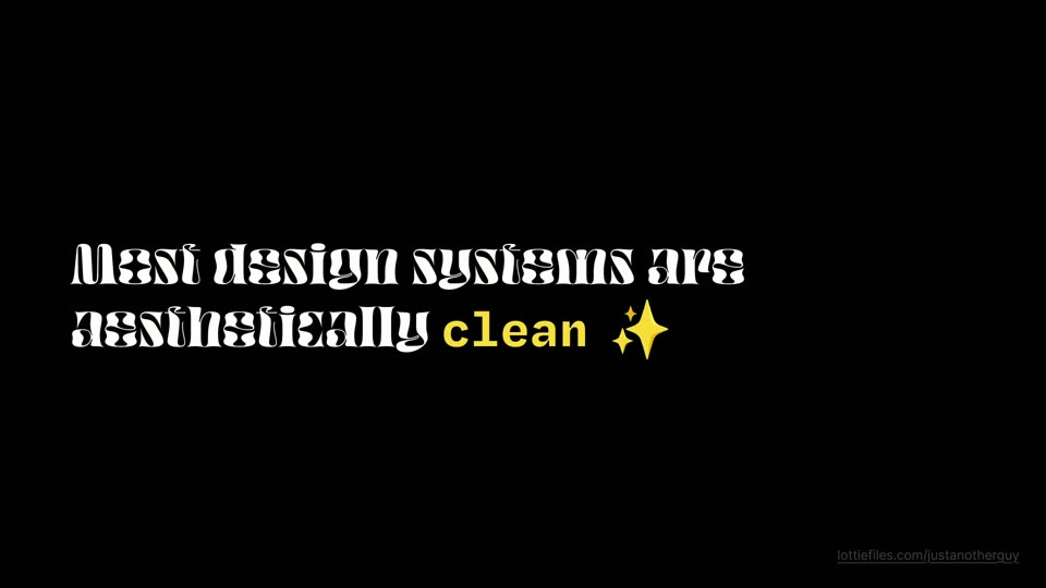 论点：多数设计系统只求视觉干净