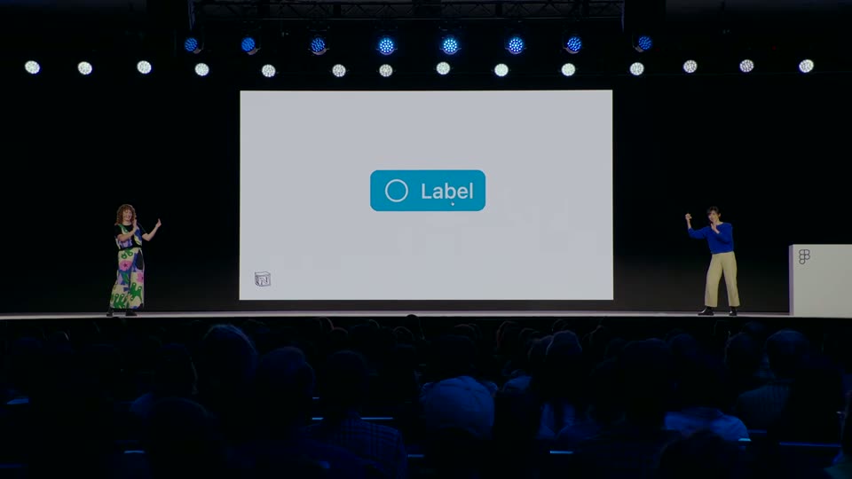 单个 Label 按钮组件示例