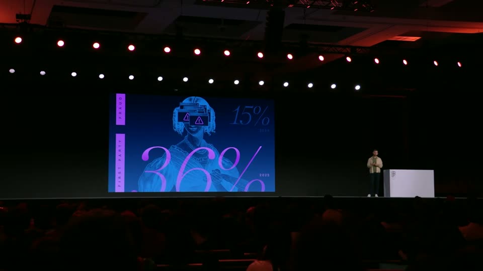 展示36%与15%统计数字的幻灯片