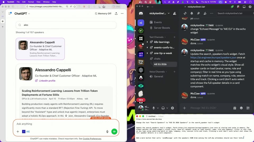 讲者卡片展开万亿 token 强化学习议题